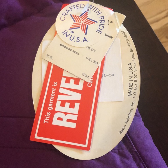 Vintage NWT Reversible Down Filled Vest - Picture 3 of 7